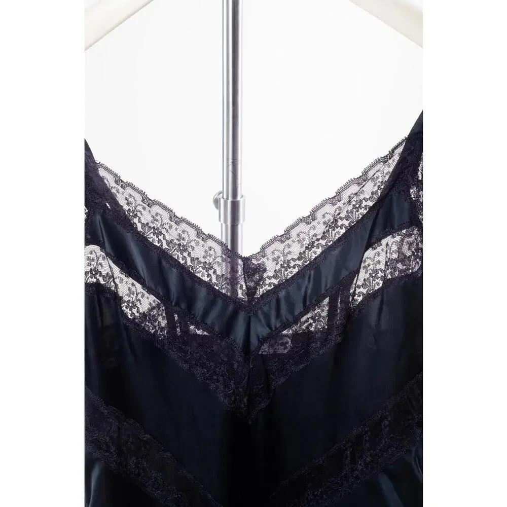 Dior Vintage Satin & Lace Slip Dress - Picture 2 of 5
